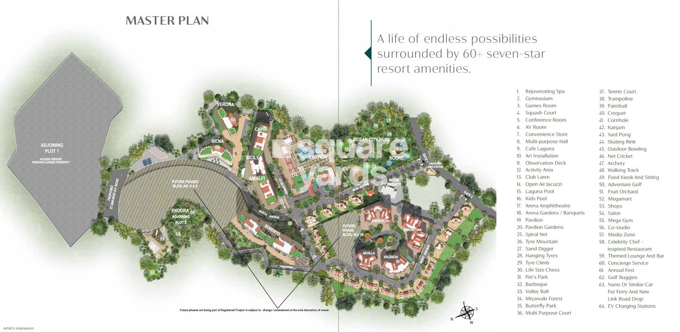 Raheja Exotica Siena Master Plan Image