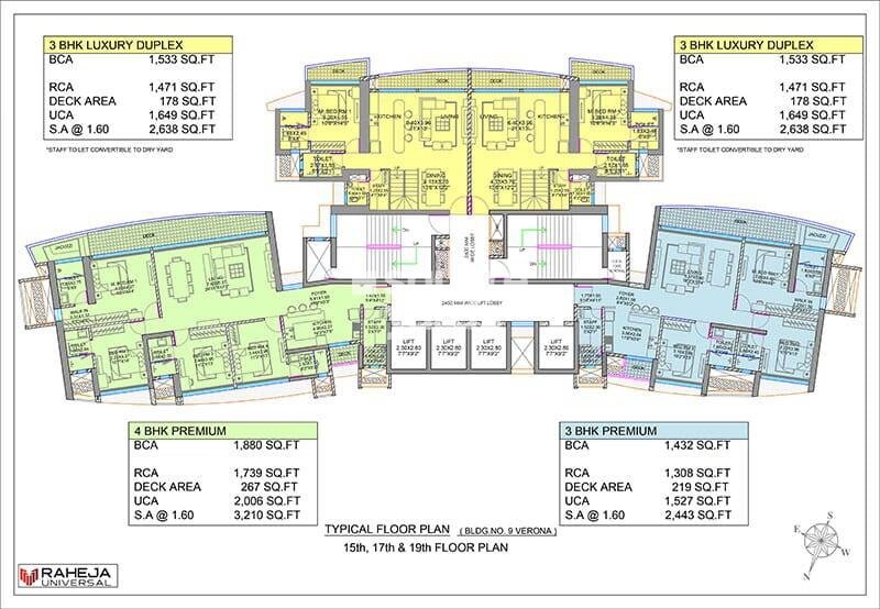 Raheja Exotica Verona Floor Plans 1