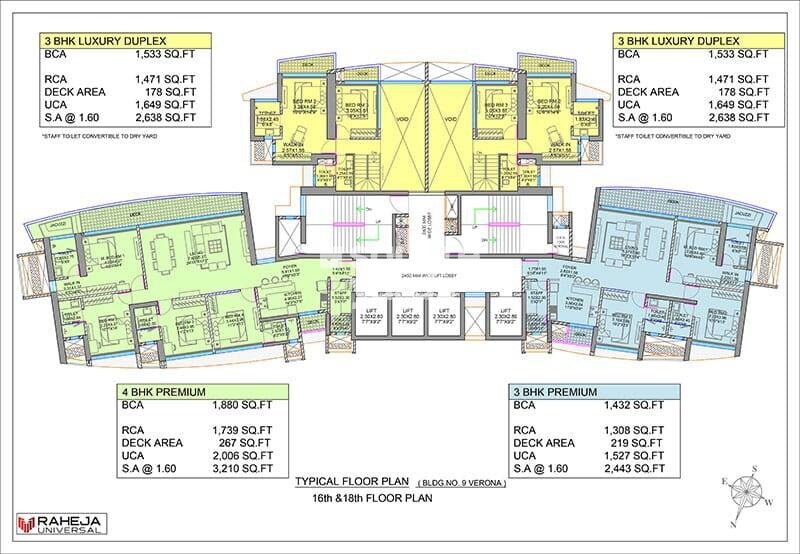 Raheja Exotica Verona Floor Plans 3