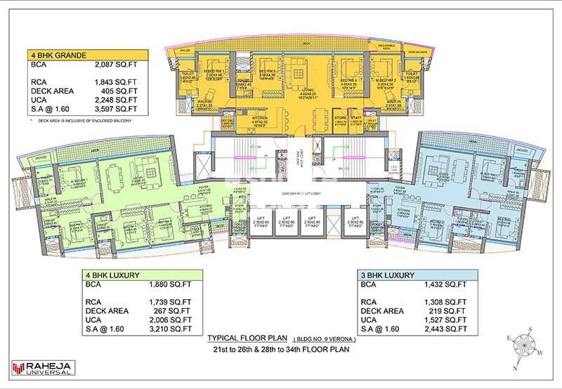 Raheja Exotica Verona Floor Plans 4