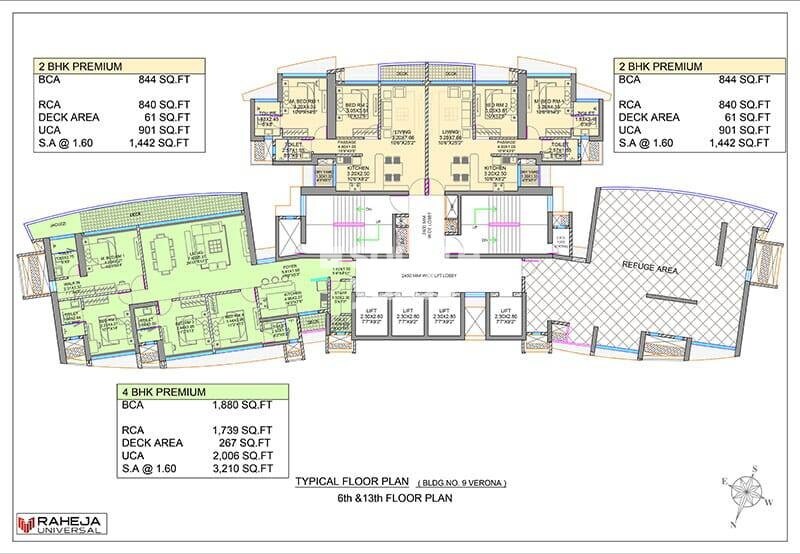 Raheja Exotica Verona Floor Plans 2