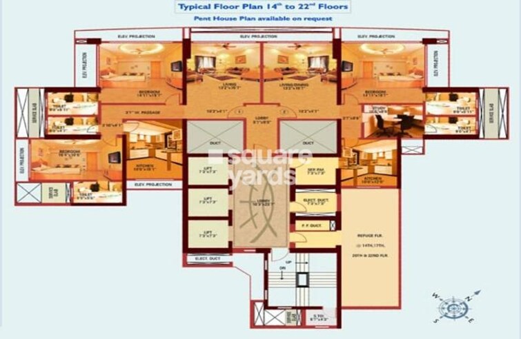 Raheja Princess Floor Plans