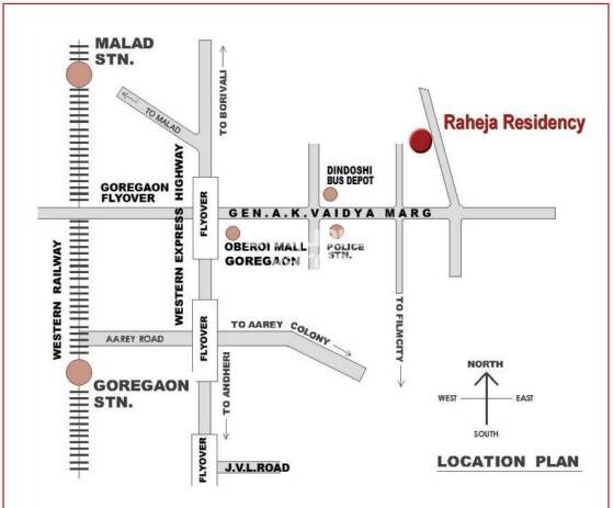 Raheja Township Location Image