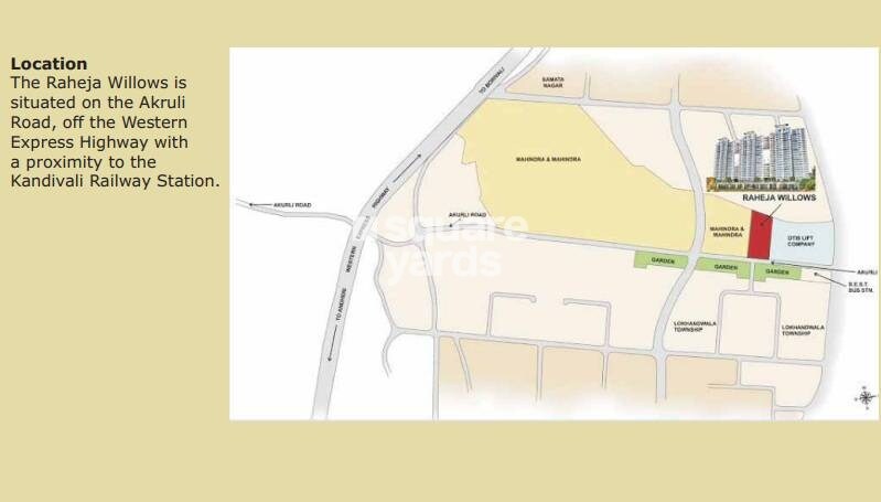 Raheja Willows Location Image