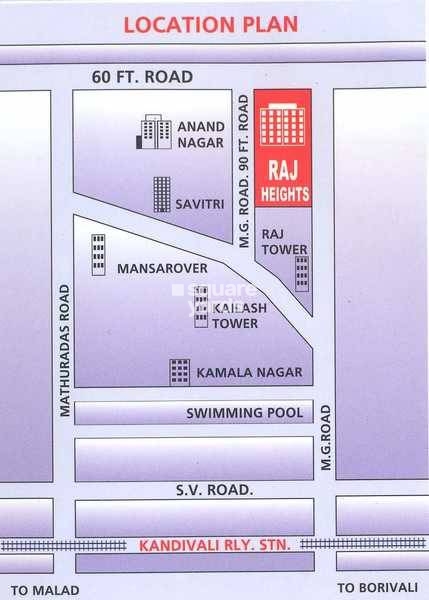 Raj Heights Kandivali Location Image