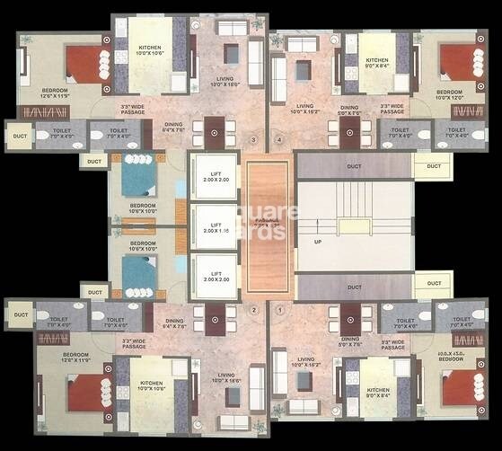Raj Space Residency Floor Plans