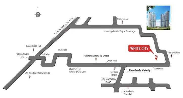 Raj White City Location Image