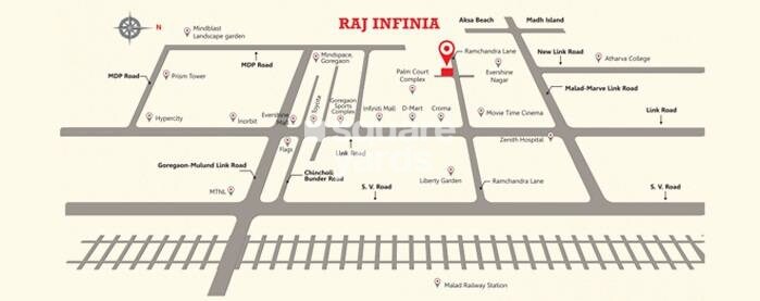 Rajesh Raj Infinia Location Image