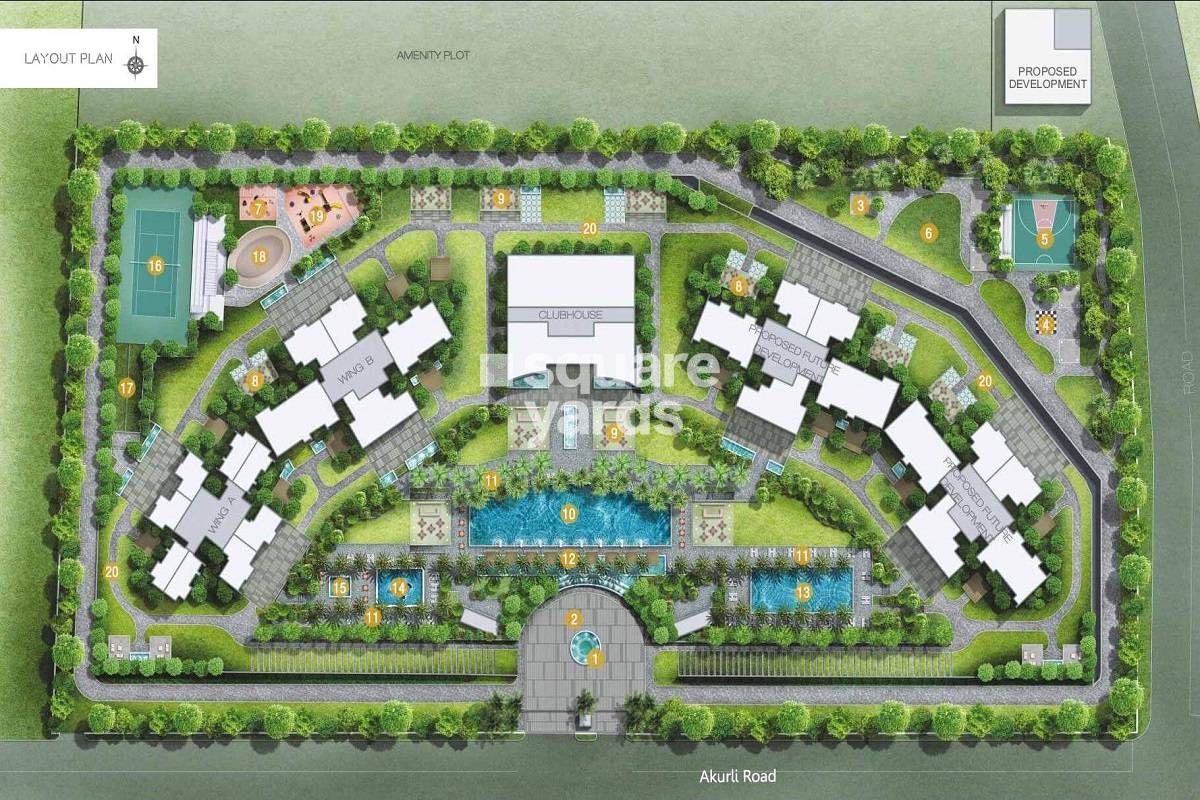 Rajesh White City Phase 2 Wing B Master Plan Image