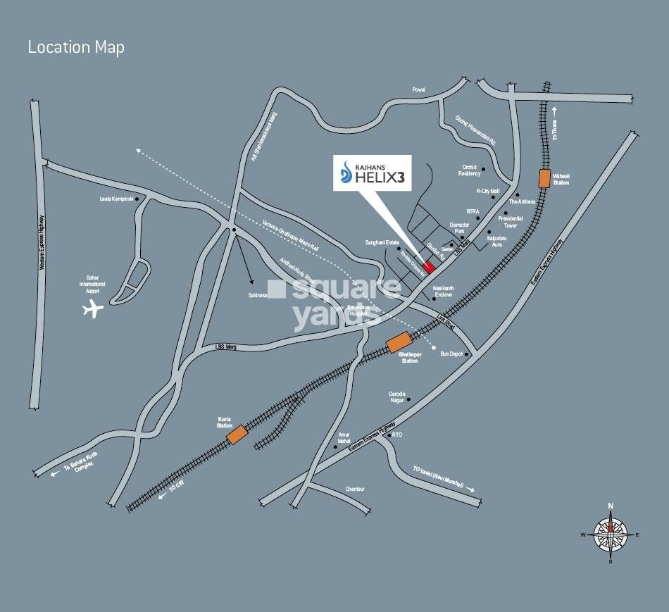 Rajhans Helix 3 Location Image