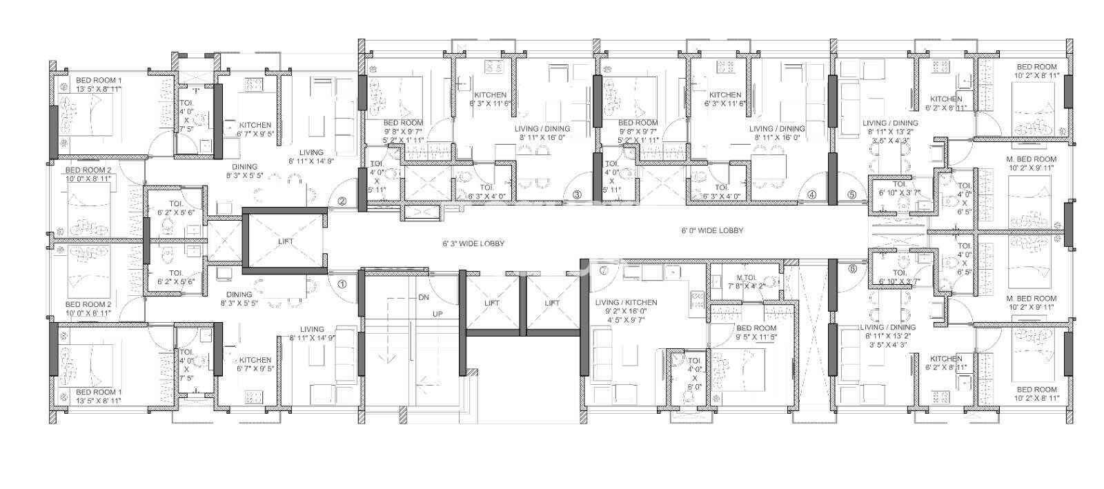 Rajshree Fifty Five East Floor Plans