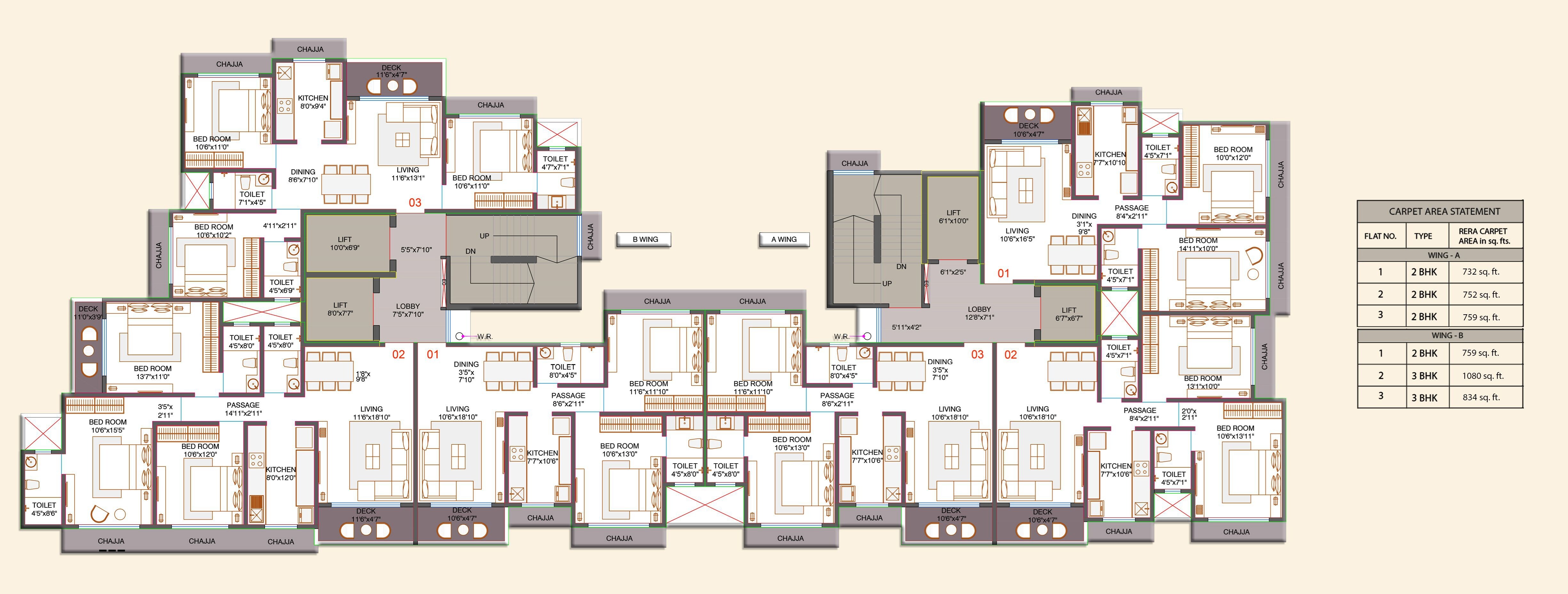 Rakyan Imperia Floor Plans