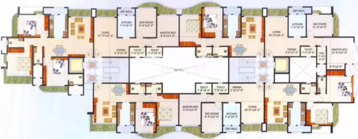 Ravi Group Gaurav Paradise Floor Plans