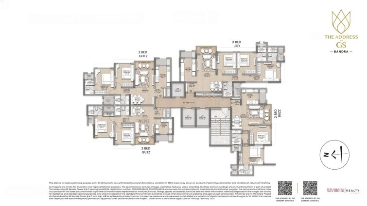 Raymond The Address By GS Floor Plans 1