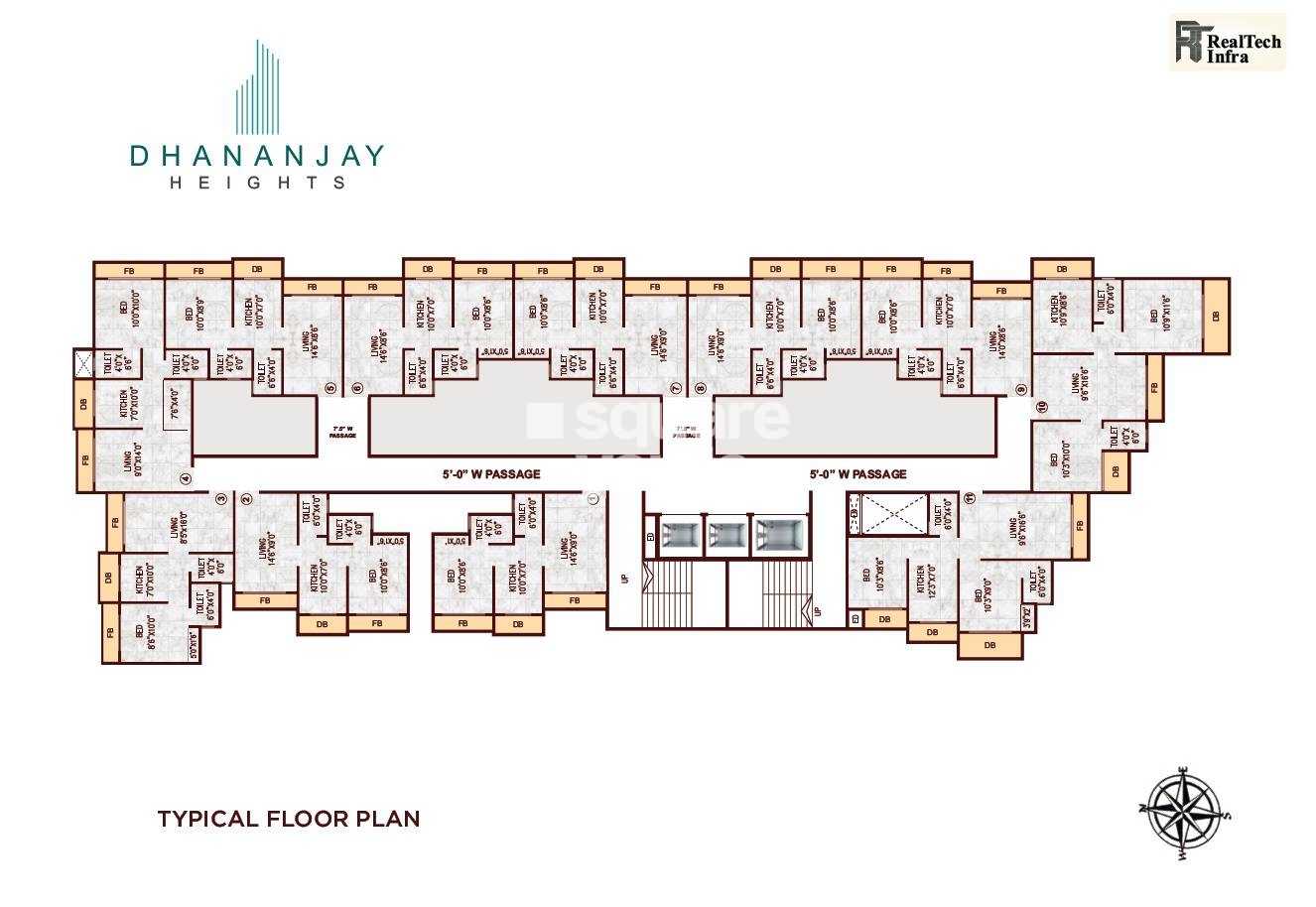 Realtech Dhananjay Heights Floor Plans