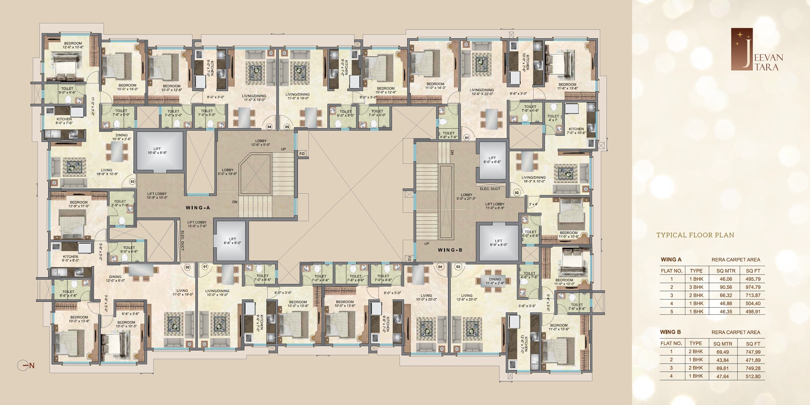 Regent Jeevan Tara CHS Floor Plans