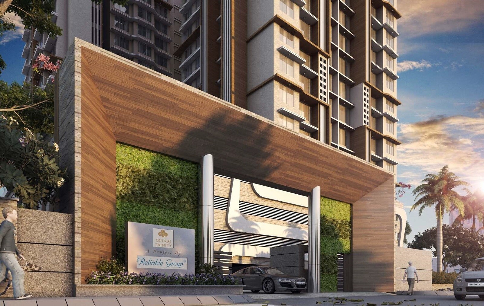 Reliable Gulraj Trinity Entrance View