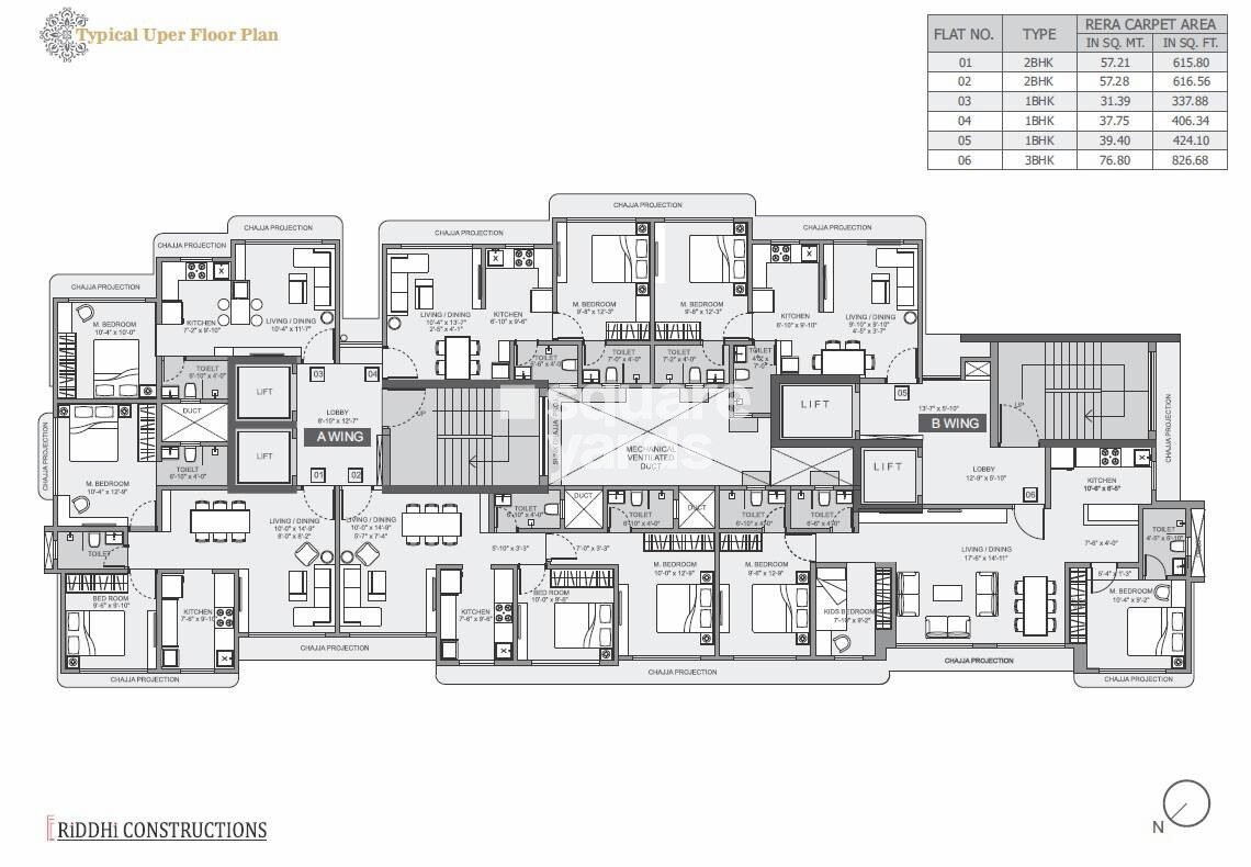 Riddhi Rajendra Nagar Swagat CHS Floor Plans 2