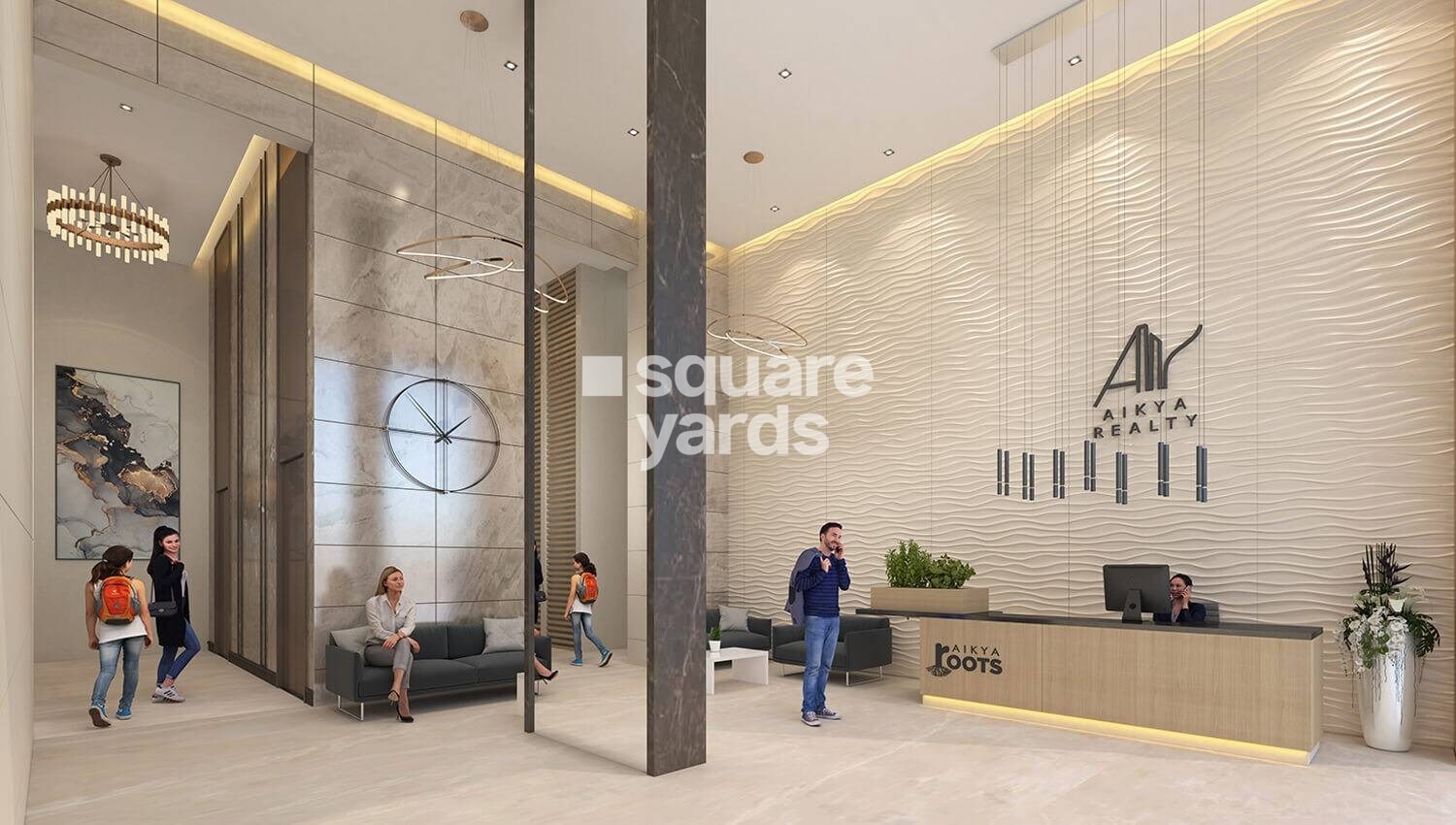 RIPL Aikya Roots Lift Lobby Image