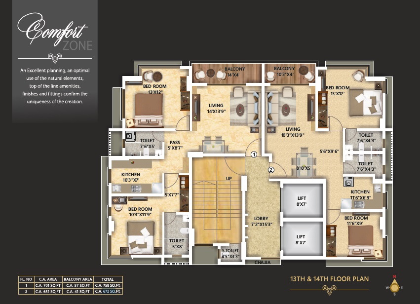 Rishiraj Pearl Aurelia Floor Plans