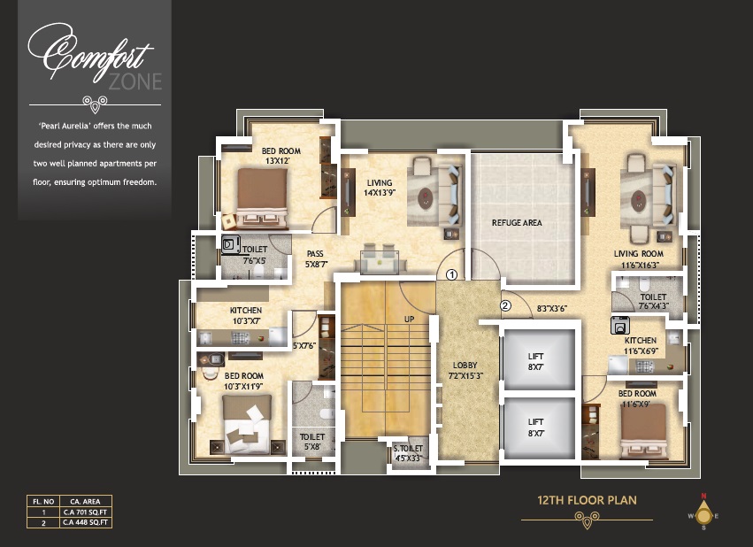 Rishiraj Pearl Aurelia Floor Plans