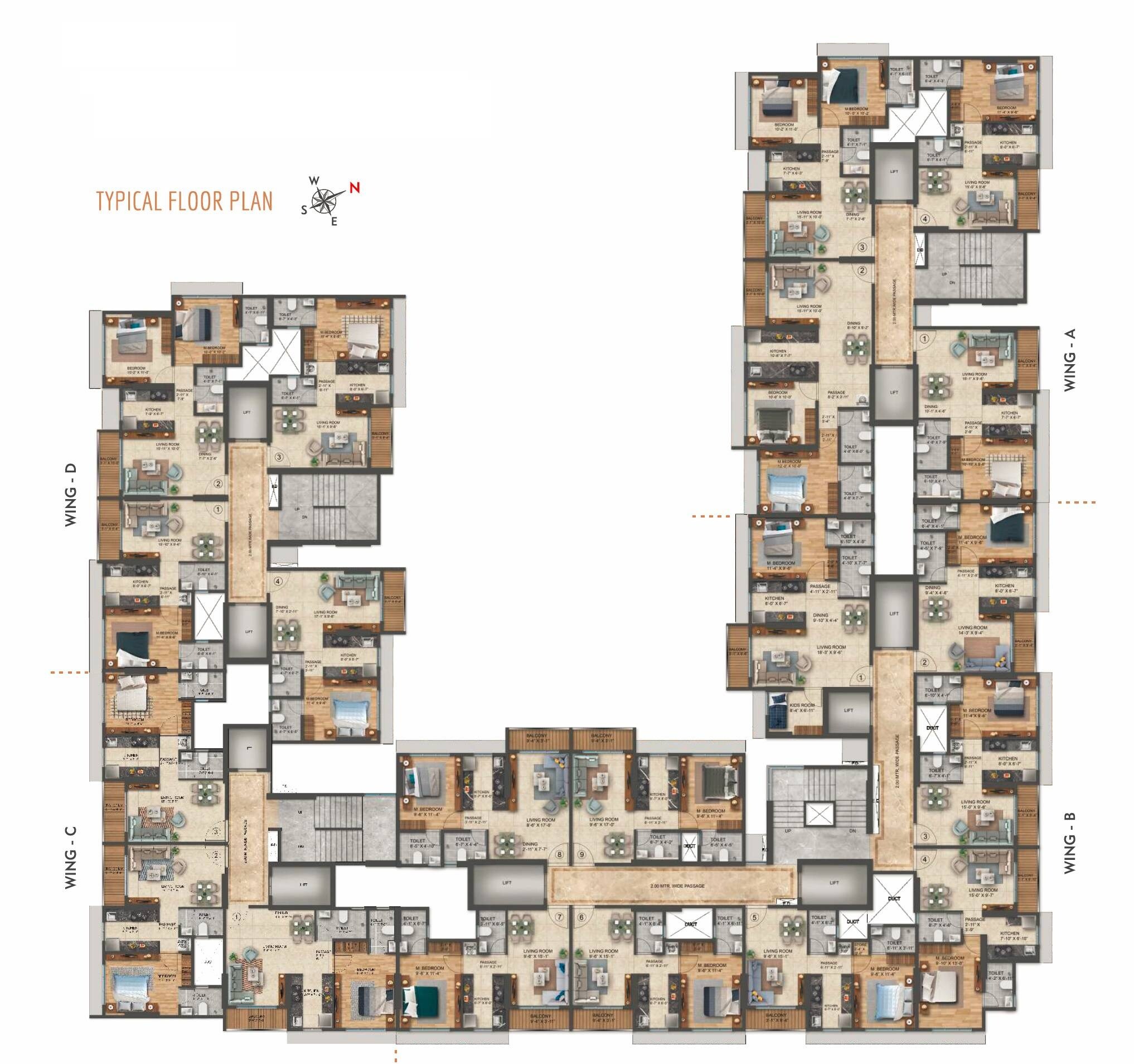 Rockline The Meridian Towers Floor Plans 1
