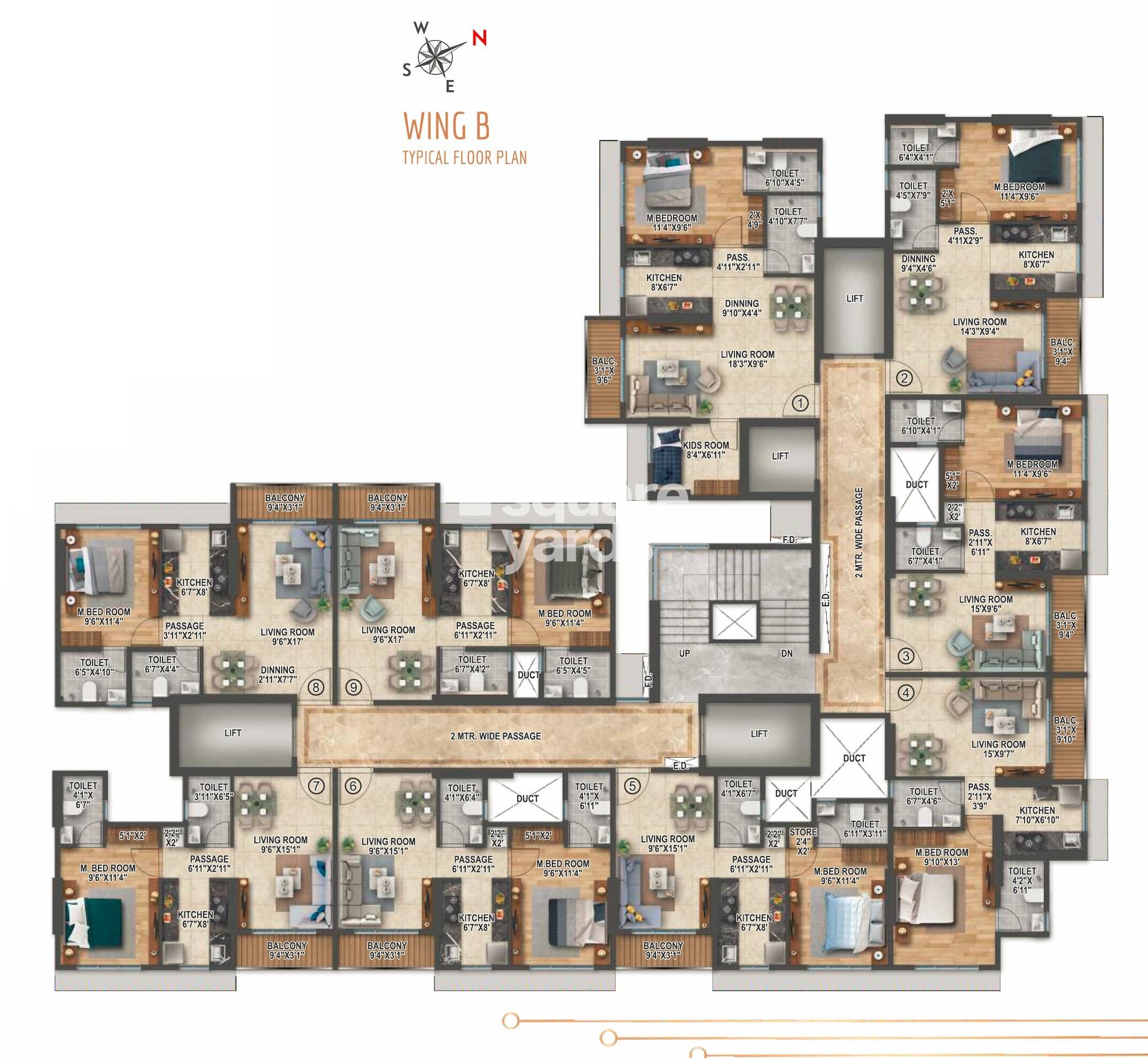 Rockline The Meridian Towers Floor Plans 2