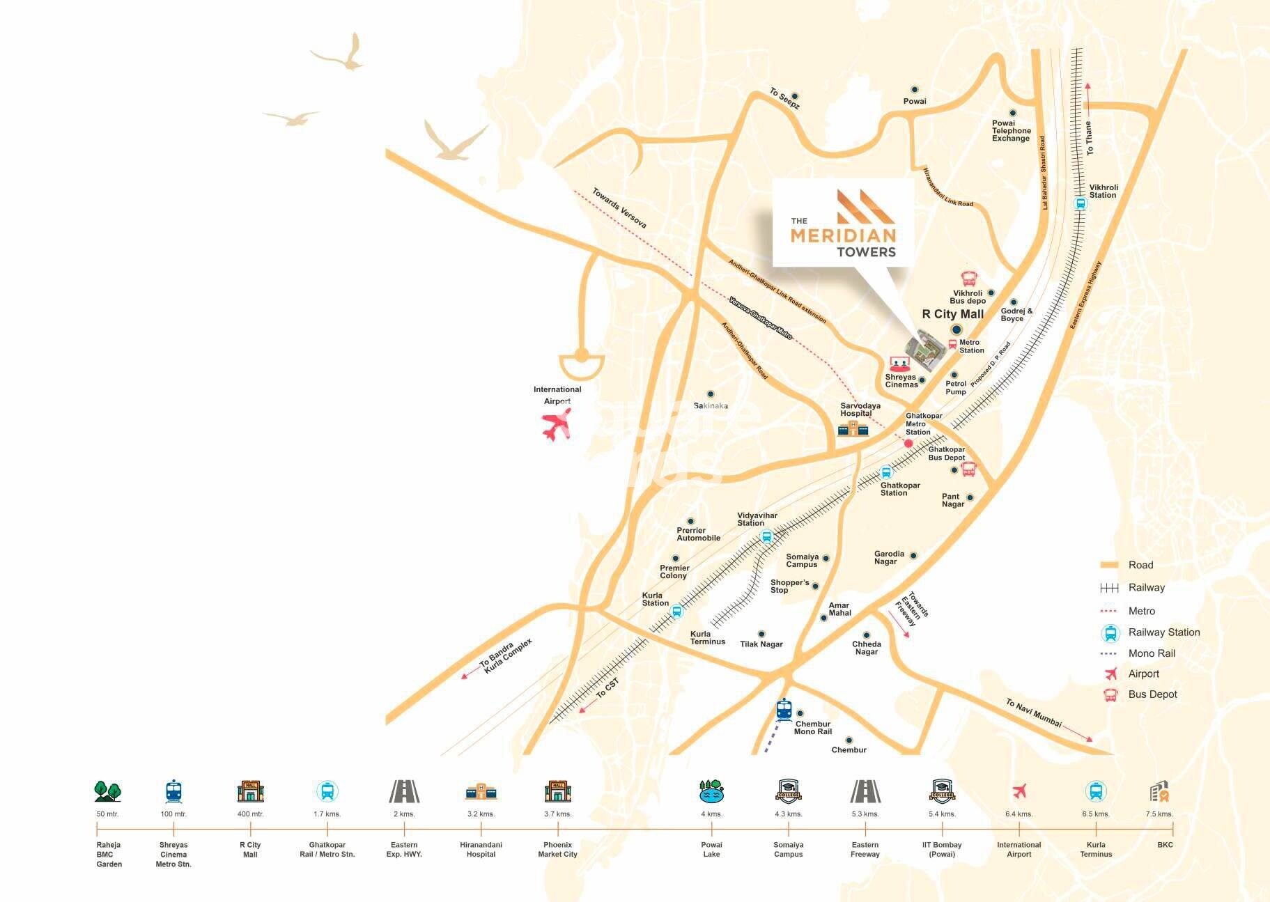 Rockline The Meridian Towers Location Image