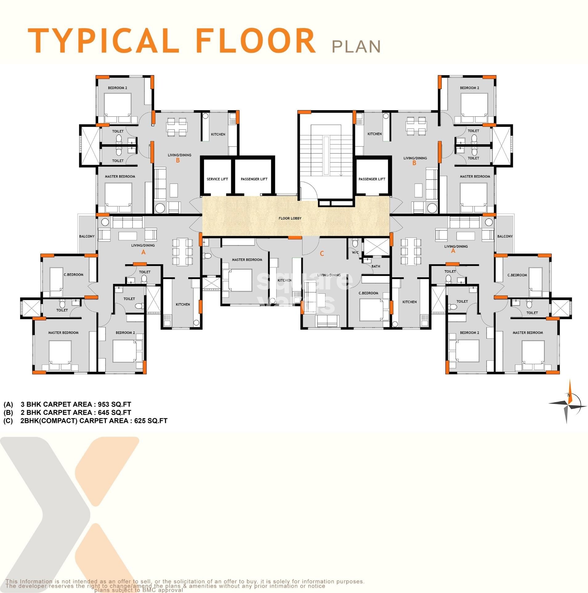 Rodium X One Floor Plans 2