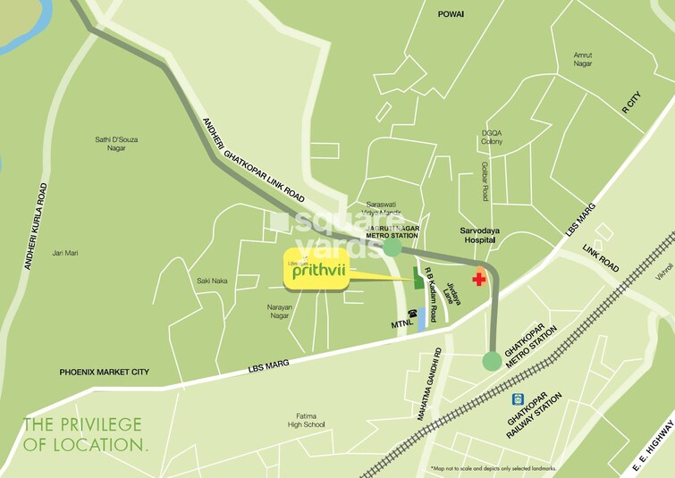 Rohan Lifescapes Prithvii Location Image