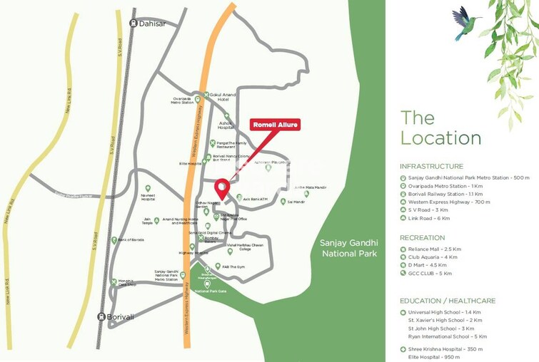 Romell Allure Location Image