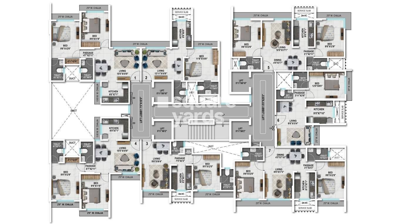 Romell Amore Floor Plans 1