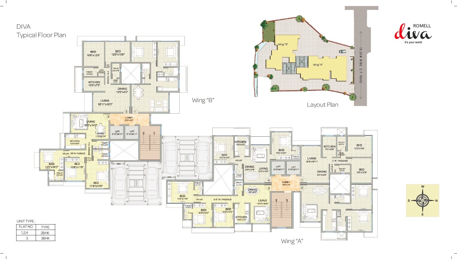 Romell Diva Floor Plans