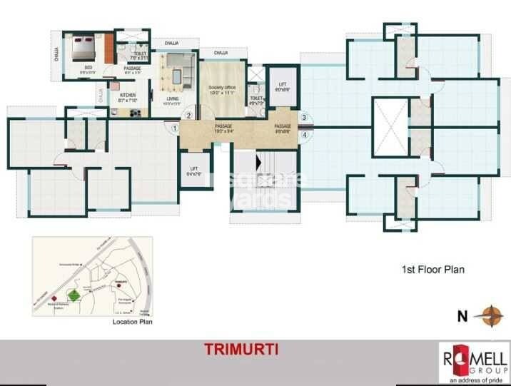 Romell Trimurti Mumbai Floor Plans 1