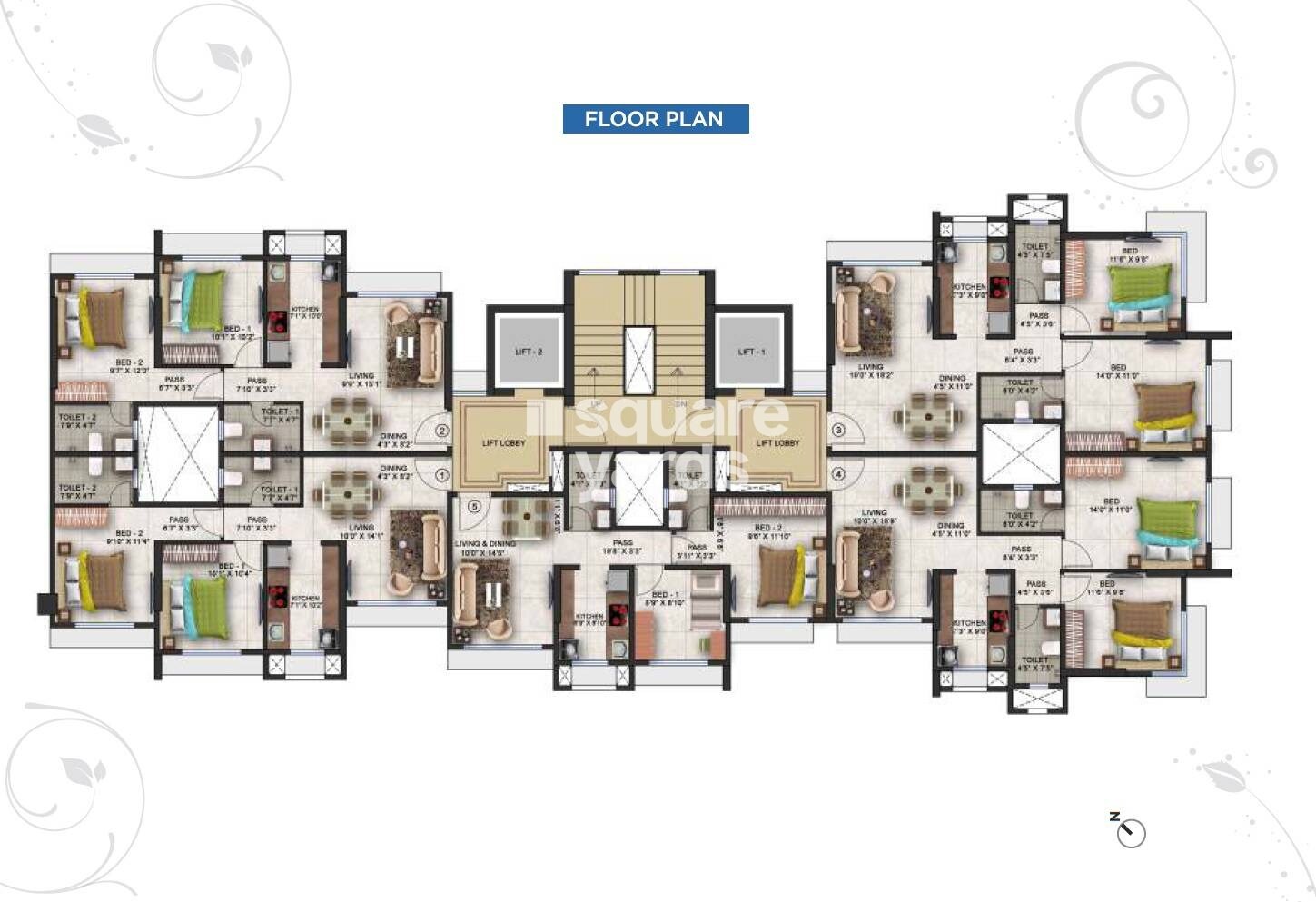 Romell Vasanthi Floor Plans