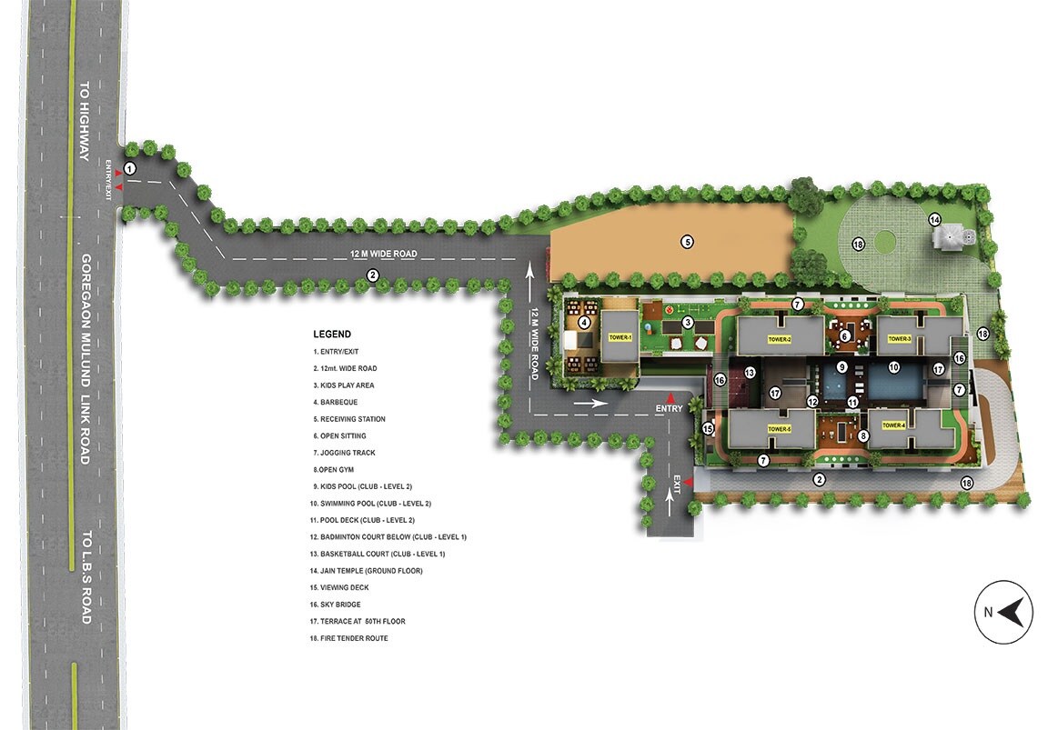 Runwal 7 Mahalaxmi Master Plan Image