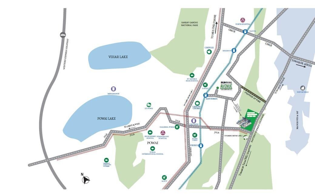 Runwal Avenue Location Image