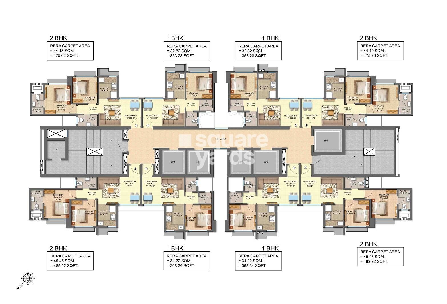 Runwal Avenue Wing J Floor Plans