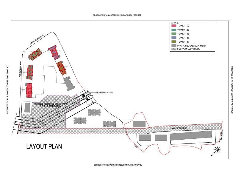 Runwal Bliss Wing E Master Plan Image