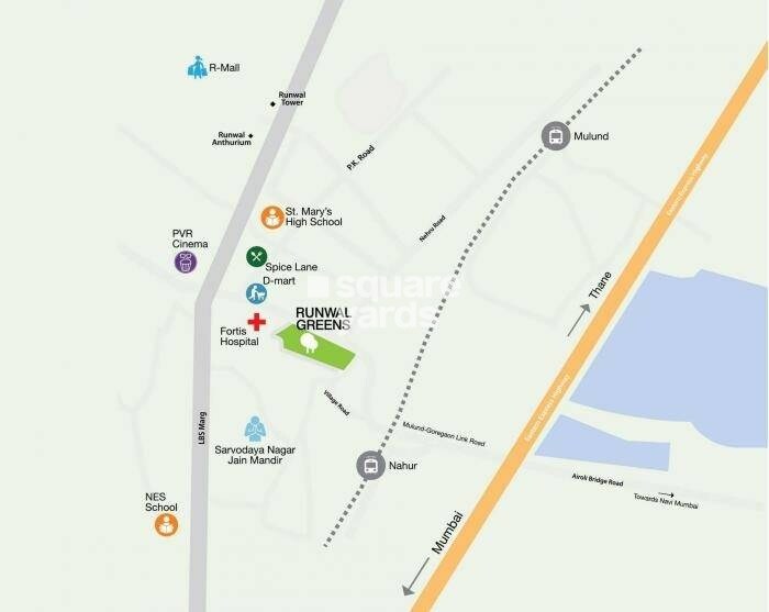 Runwal Greens Rosewood Location Image