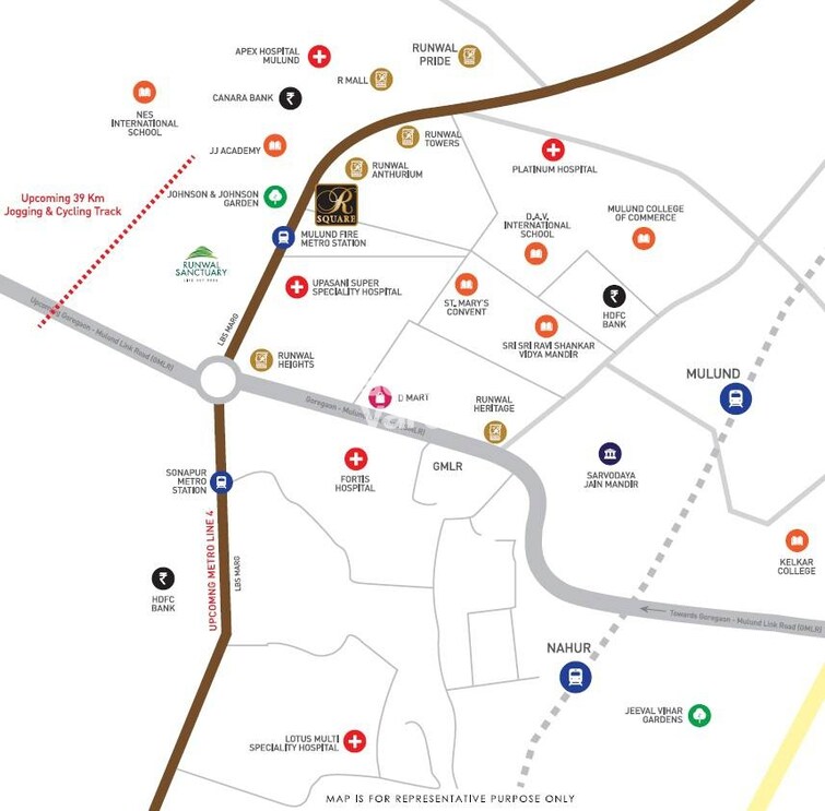 Runwal R Square Location Image