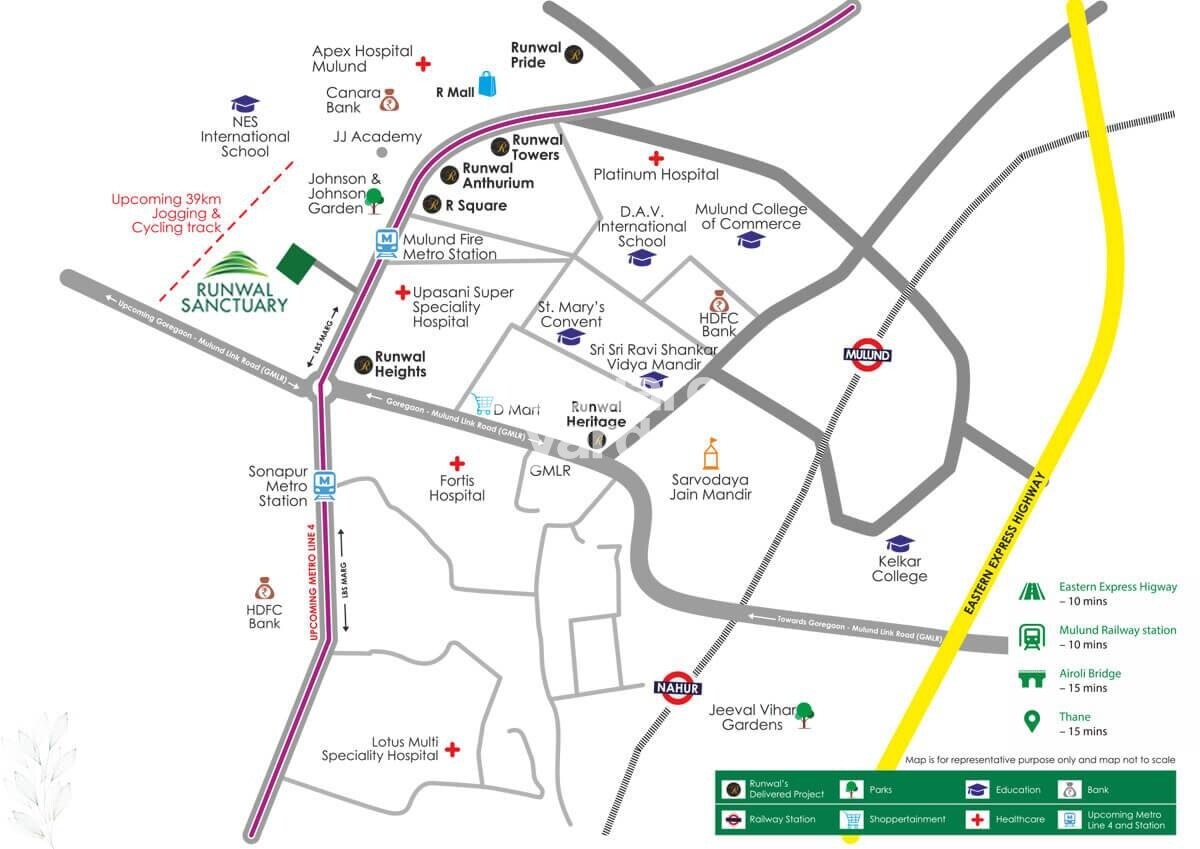 Runwal Sanctuary Location Image