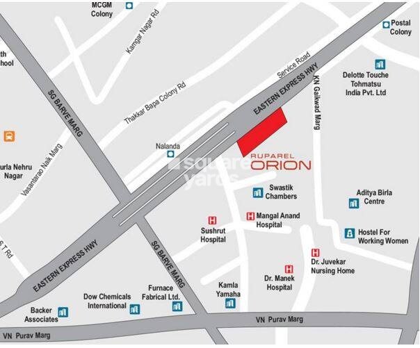 Ruparel The Orion Location Image