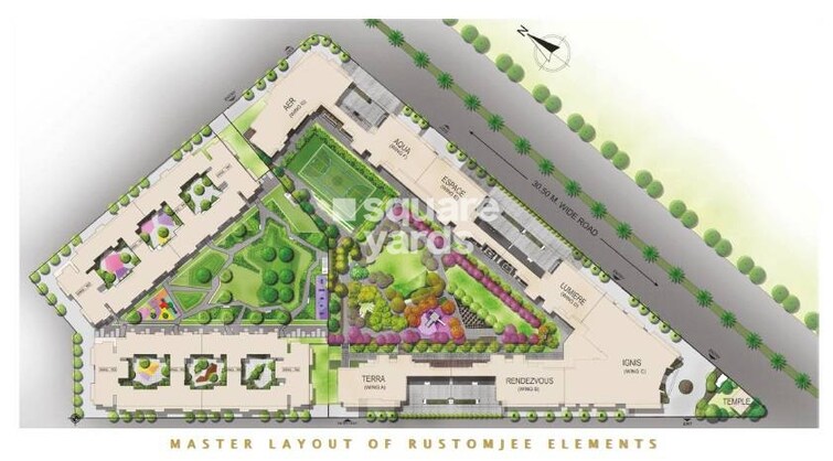Rustomjee 9 JVPD Master Plan Image