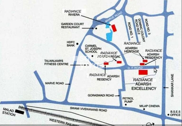 Rustomjee Adarsh Excellency Location Image