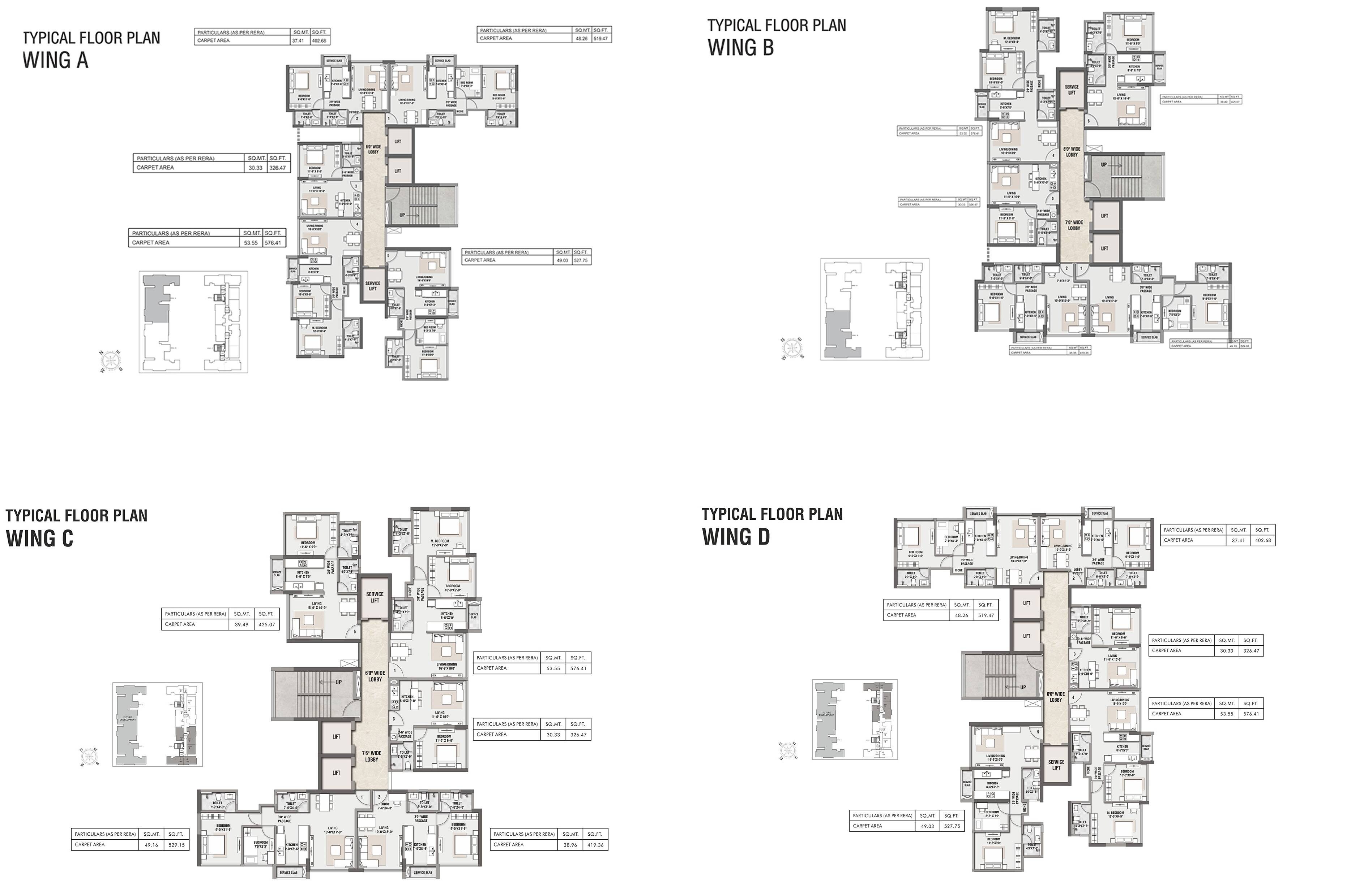 Rustomjee Bella Phase 1 Floor Plans