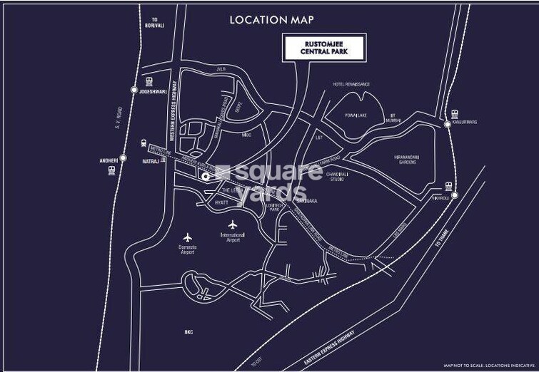 Rustomjee Central Park Commercial Location Image
