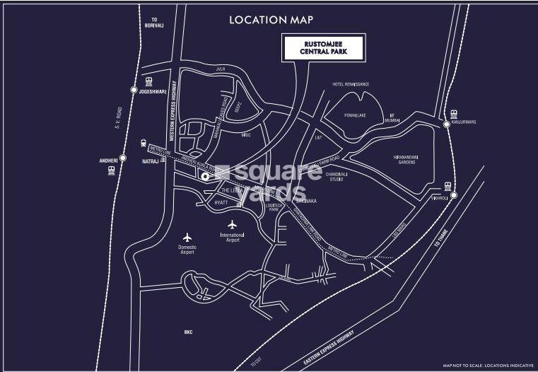 Rustomjee Central Park Commercial Location Image