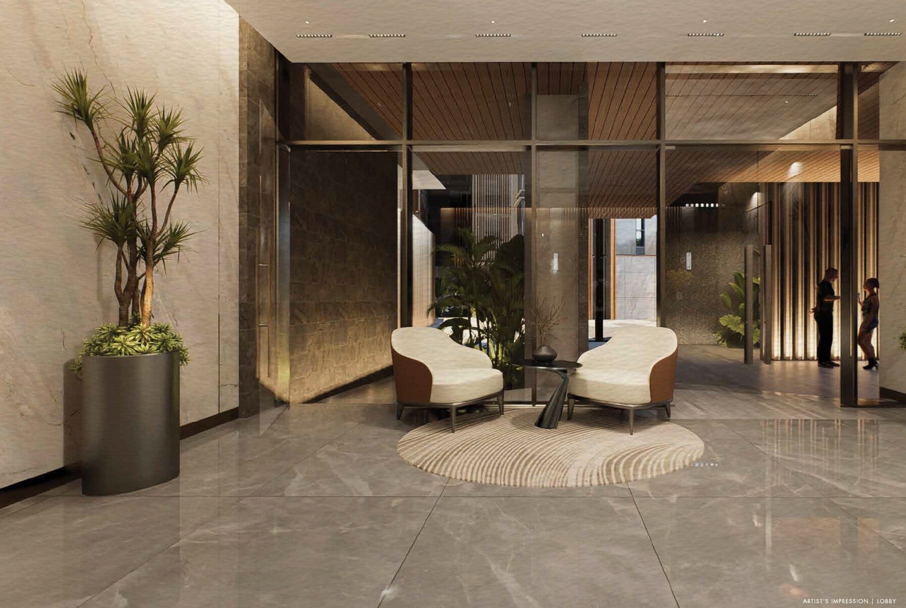 Rustomjee Crescent Lift Lobby Image