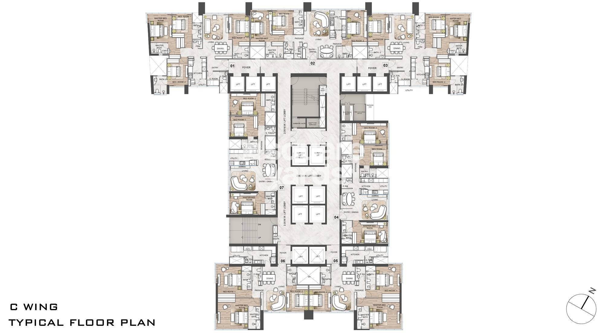 Rustomjee Crown Floor Plans 3